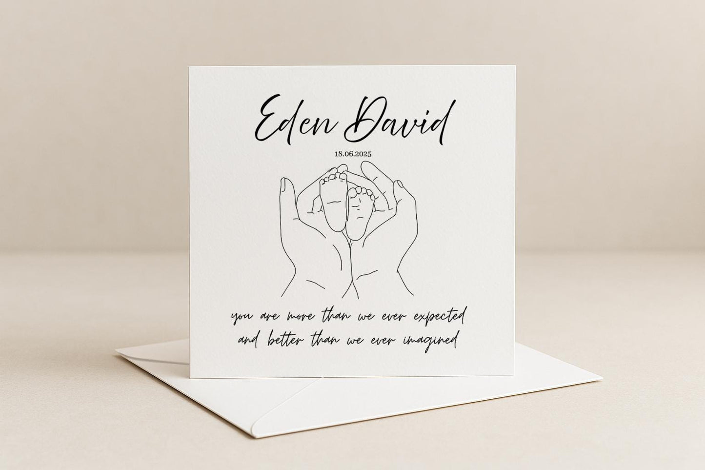 Personalised New Baby Card