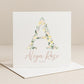 Floral Initial Personalised New Baby Card