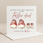Personalised Foster Dad First Christmas Card