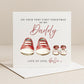Personalised Daddy First Christmas Card