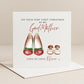 Personalised Godmother First Christmas Card