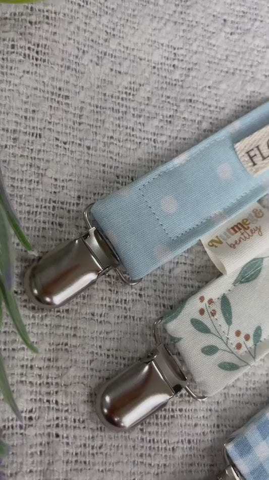 Personalised Dummy Clip – Handmade, Safe & Timeless Newborn Baby Keepsake