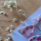 Pink Handmade Set of 5 Girls Hair Clips